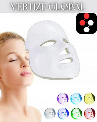 Máscara LED de Rejuvenecimiento Facial GLOW™ - Vertize Global ✨