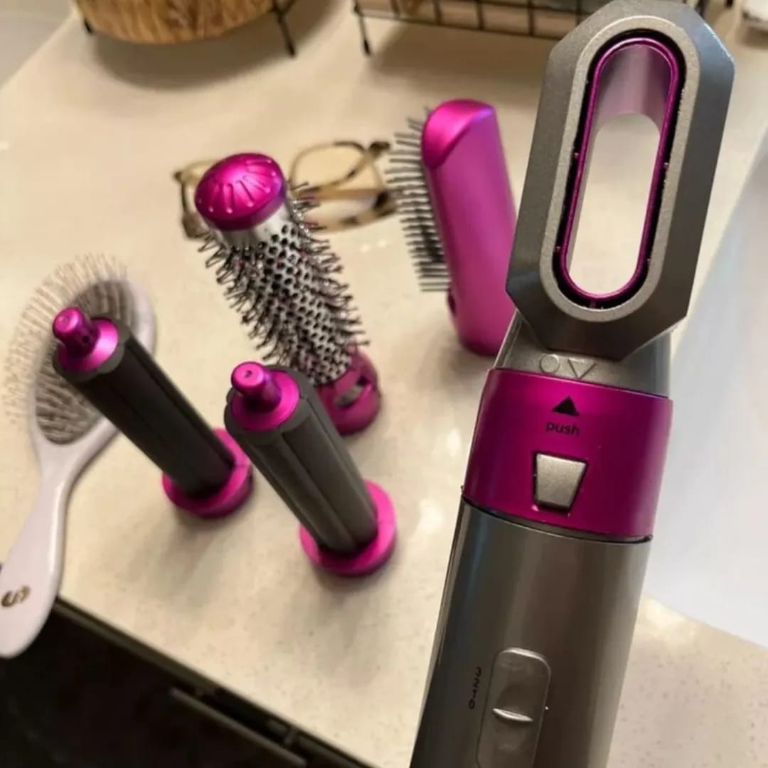 Peine secador de aire caliente con múltiples cabezales, peina sin frizz, compra online con contraentrega en Chile

