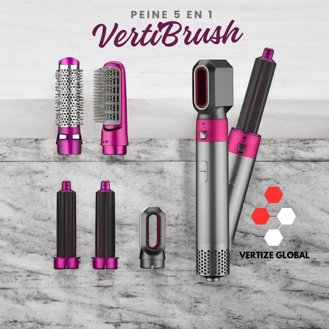Peine Secador Multifunción VERTIBRUSH™ 5 en 1 By VertizeGloba