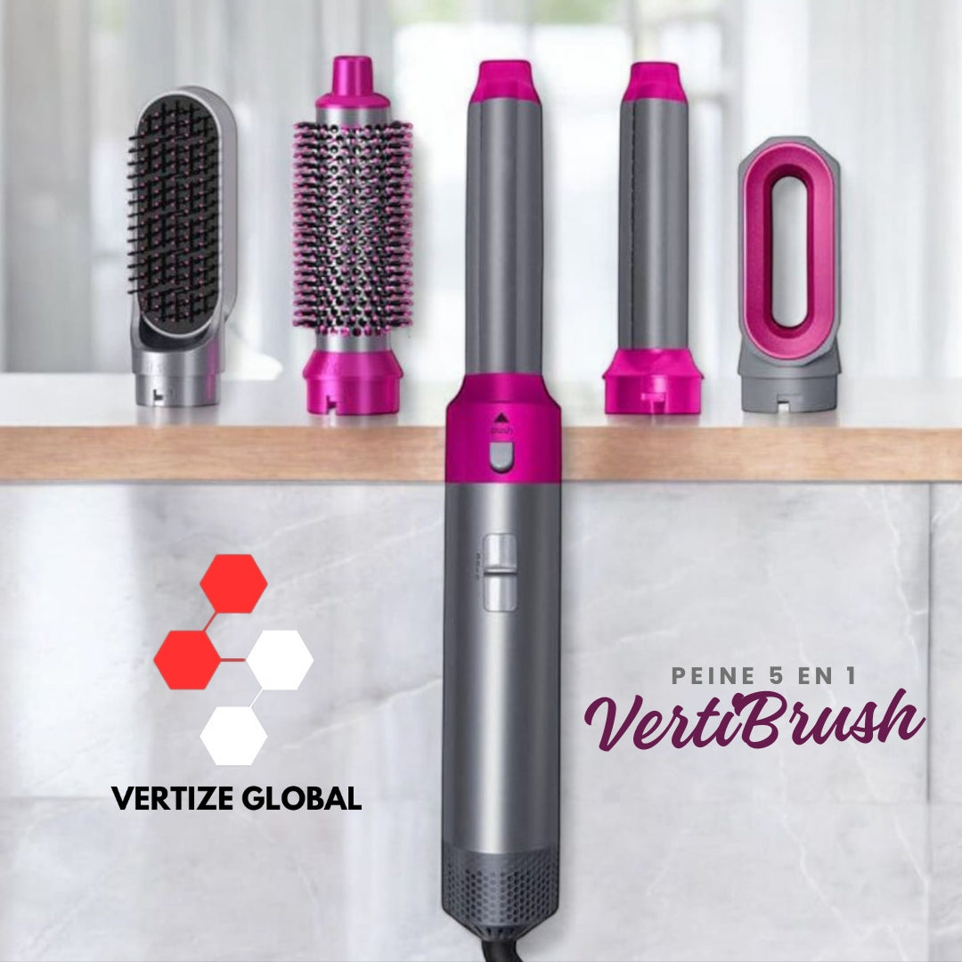 Peine Secador Multifunción VERTIBRUSH™ 5 en 1 By VertizeGloba
